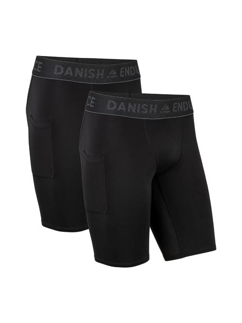 DANISH ENDURANCE Sportsbukser 'Compression Shorts'  antracit / sort