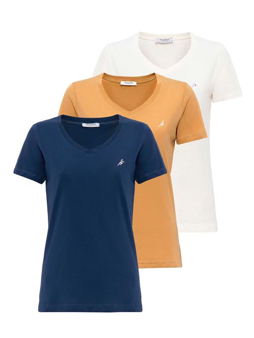 Se Moxx Paris Shirts  navy / lyseorange / hvid ved About You