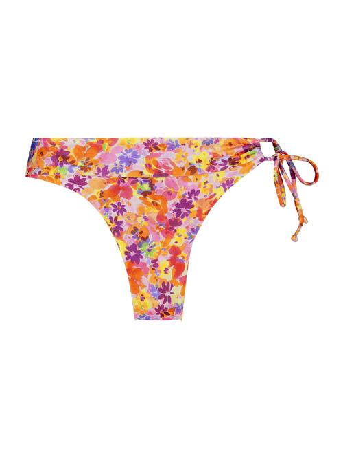 Hunkemöller Bikinitrusse 'Tiki'  gul / mørkelilla / orange / lyserød