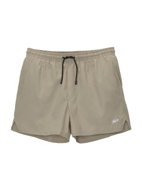 Pull&Bear Badeshorts  grå / hvid