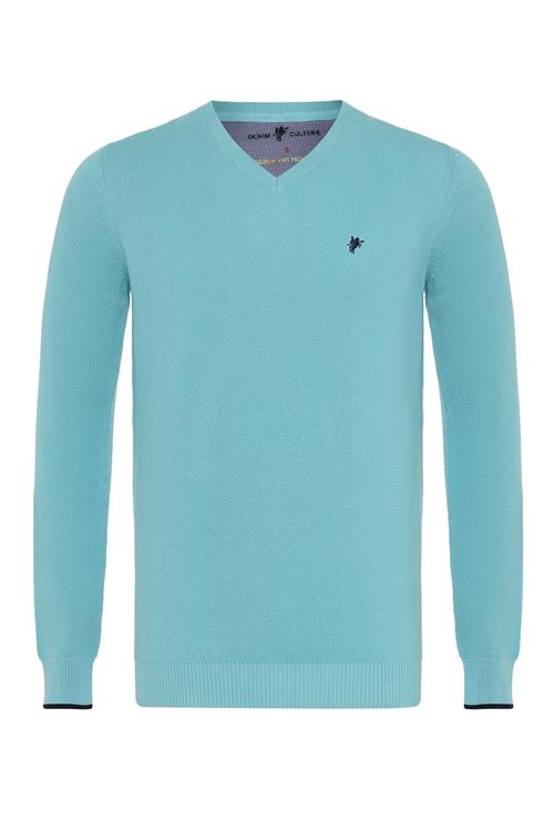 DENIM CULTURE Pullover 'Romario'  aqua