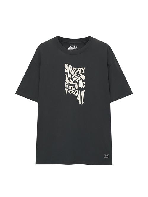 Pull&Bear Bluser & t-shirts  antracit / hvid