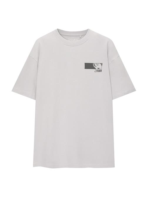 Pull&Bear Bluser & t-shirts  antracit / lysegrå / hvid