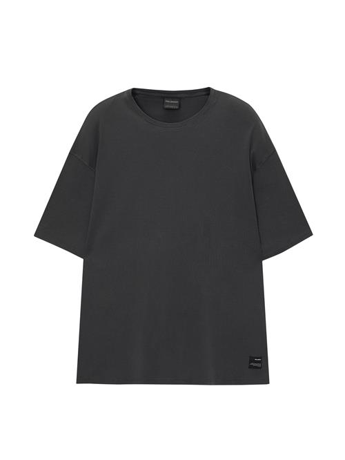 Pull&Bear Bluser & t-shirts  mørkegrå / sort / hvid