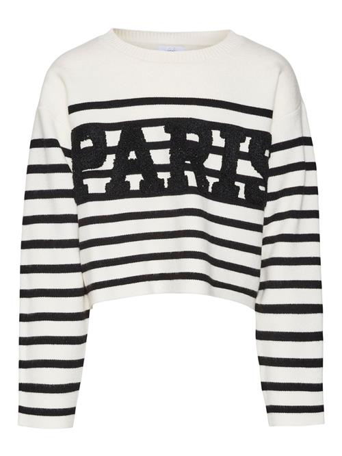 Se Vero Moda Girl Pullover 'ARIAPARIS'  ecru / sort ved About You