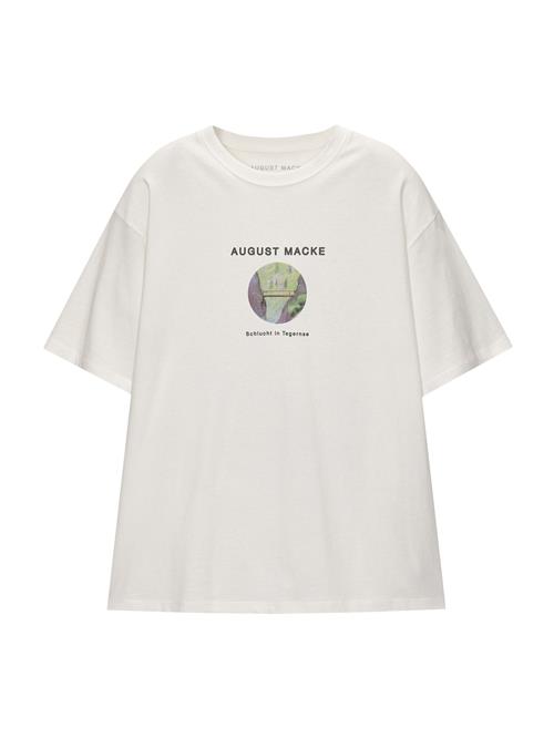 Pull&Bear Bluser & t-shirts  pastelgrøn / lavendel / sort / naturhvid