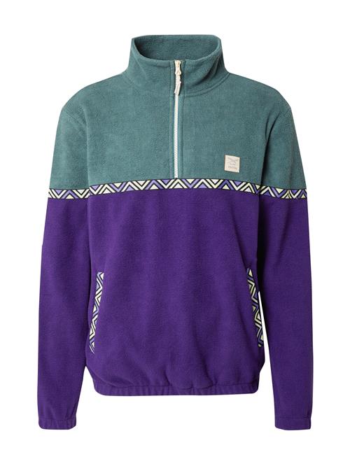 Iriedaily Pullover 'Monte Noe'  pastelgul / smaragd / mørkelilla / sort