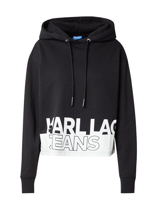 Se KARL LAGERFELD JEANS Sweatshirt  sort / offwhite ved About You