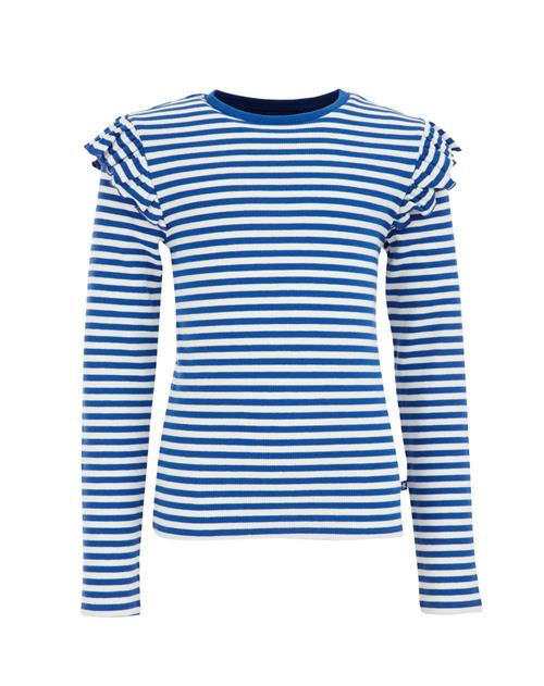 WE Fashion Bluser & t-shirts  koboltblåt / hvid