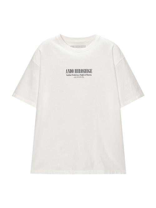 Pull&Bear Bluser & t-shirts  beige / sort / hvid