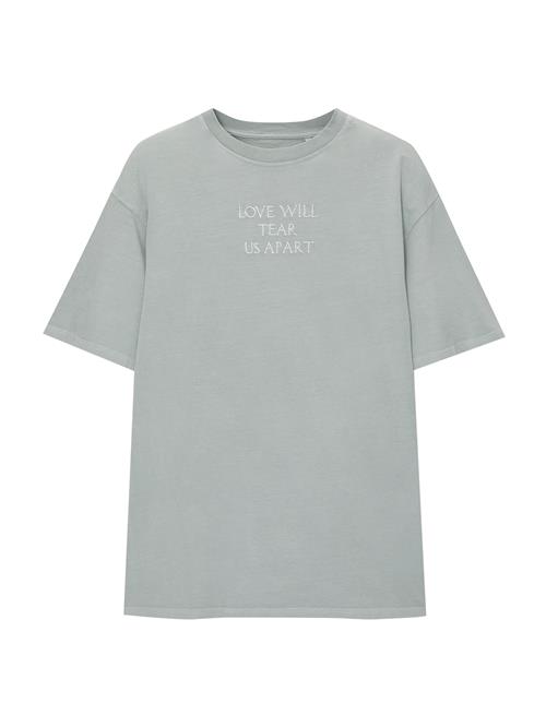 Se Pull&Bear Bluser & t-shirts  røggrå / hvid ved About You