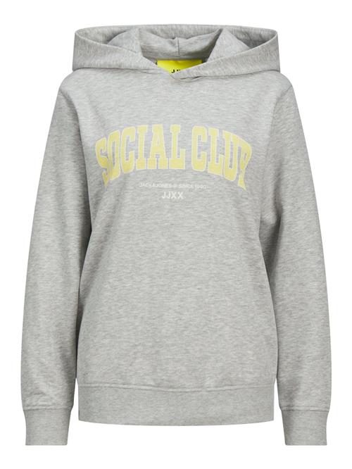 JJXX Sweatshirt 'JXAMELIA'  pastelgul / lysegrå / hvid