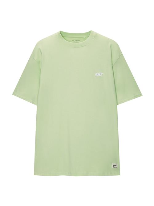 Pull&Bear Bluser & t-shirts  lime / hvid