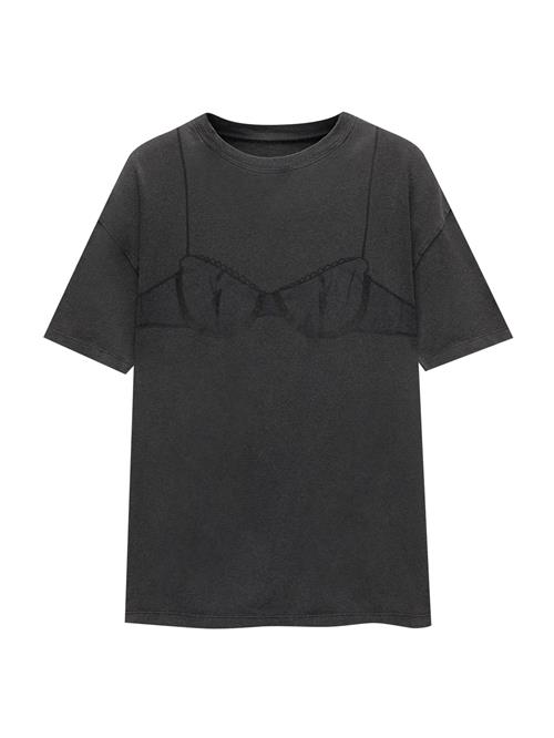 Pull&Bear Shirts  mørkegrå / sort