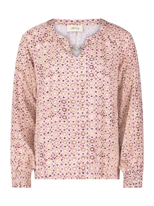 Se Cartoon Bluse  lysebeige / brun / mørk pink ved About You