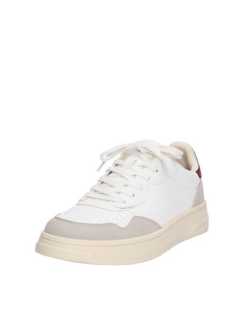 Pull&Bear Sneaker low  taupe / blodrød / hvid