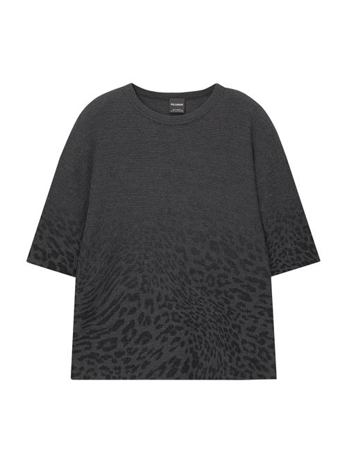 Pull&Bear Bluser & t-shirts  antracit / sort