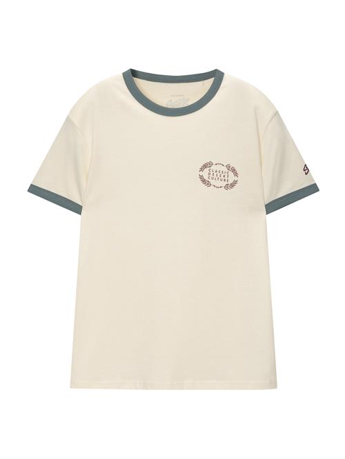 Pull&Bear Bluser & t-shirts  blå / mørkelilla / hvid