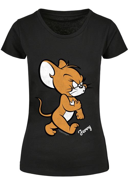 ABSOLUTE CULT Shirts 'Tom & Jerry Angry Mouse'  brun / sort / hvid