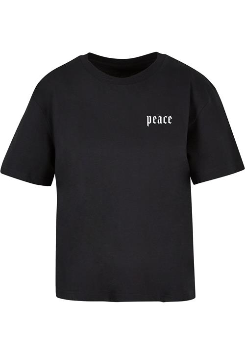 Miss Tee Shirts 'Peace Hand'  grå / sort / hvid