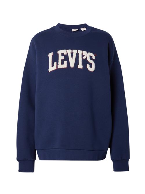 LEVI'S ® Sweatshirt 'SALINAS'  natblå / vinrød / hvid