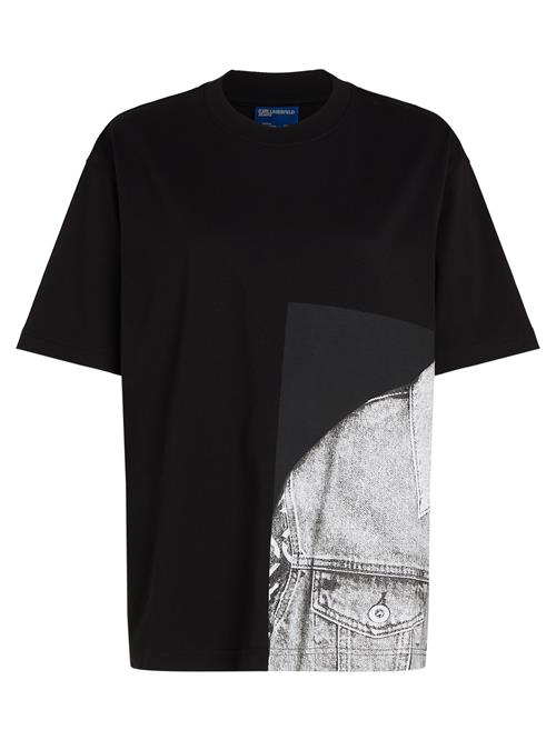 KARL LAGERFELD JEANS Shirts  grå / sort