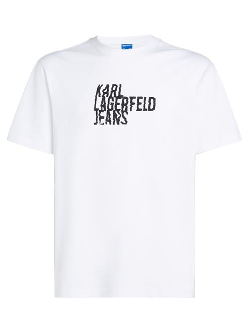 KARL LAGERFELD JEANS Bluser & t-shirts 'Logo'  sort / hvid