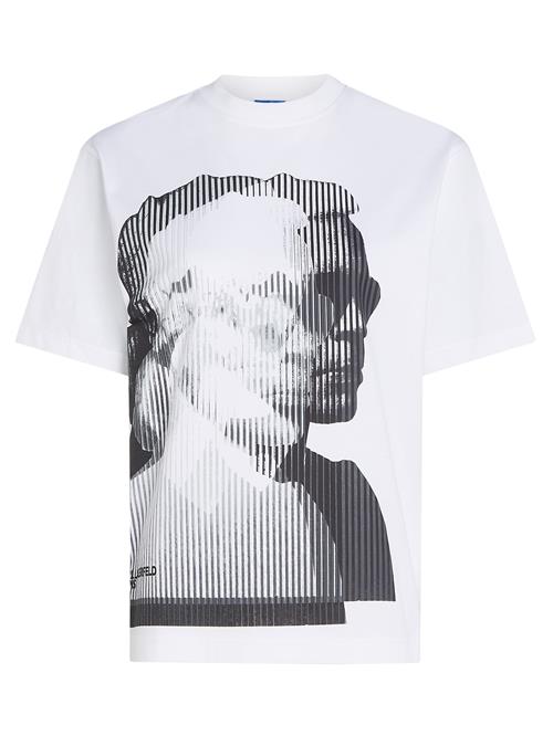 Se KARL LAGERFELD JEANS Shirts  grå / hvid ved About You