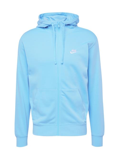 Nike Sportswear Sweatjakke 'Club'  himmelblå