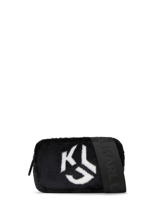 Se KARL LAGERFELD JEANS Skuldertaske  sort / hvid ved About You