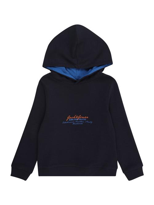 Jack & Jones Junior Sweatshirt 'JJGREAT'  blå / navy / orange