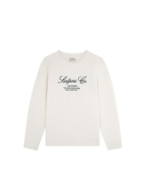 Scalpers Sweatshirt 'The Studio'  sort / offwhite