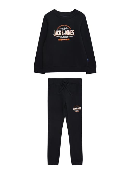 Jack & Jones Junior Joggingdragt  navy / orange / hvid