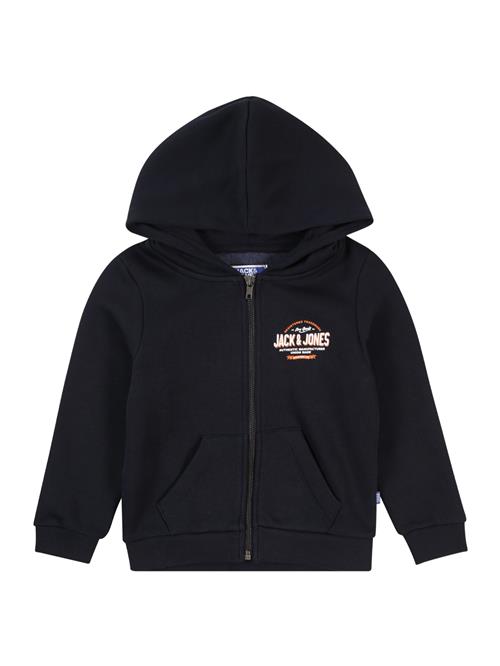 Jack & Jones Junior Sweatjakke  navy / orange / hvid