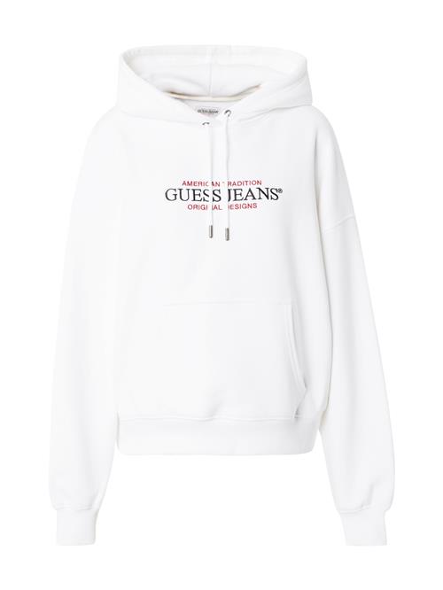 GUESS JEANS Sweatshirt 'AMERICAN'  rød / sort / hvid