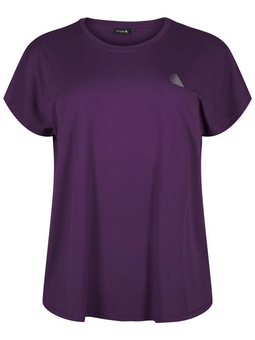 Active by Zizzi Shirts 'ABASIC'  lilla