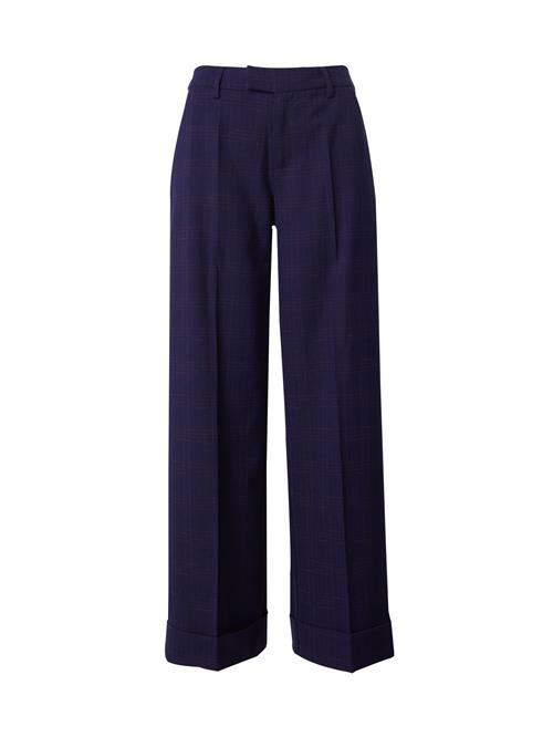 Se Daahls by Emma Roberts exclusively for ABOUT YOU Bukser med fals 'Georgina'  navy / rustbrun ved About You