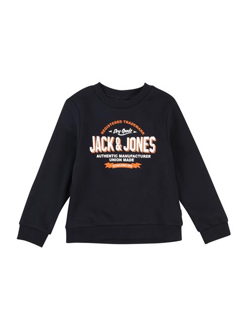 Se Jack & Jones Junior Sweatshirt  navy / orange / hvid ved About You