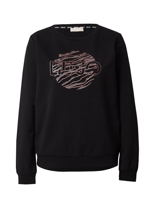 Se Liu Jo Sweatshirt  lyserød / sort / sølv ved About You