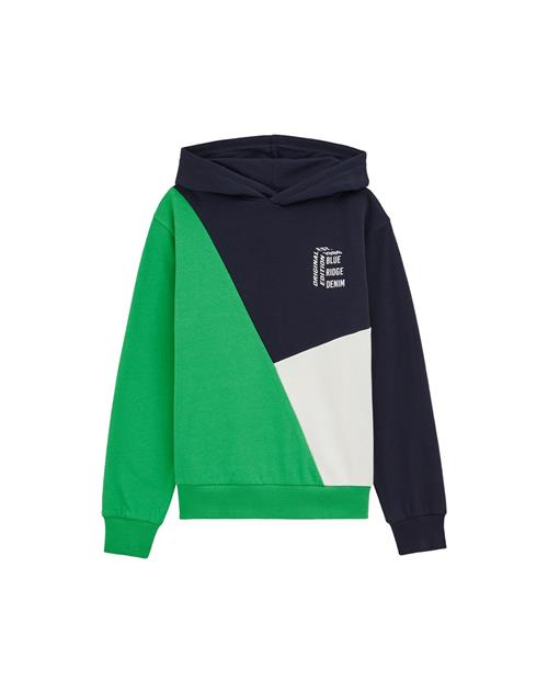 WE Fashion Sweatshirt  marin / grøn / hvid