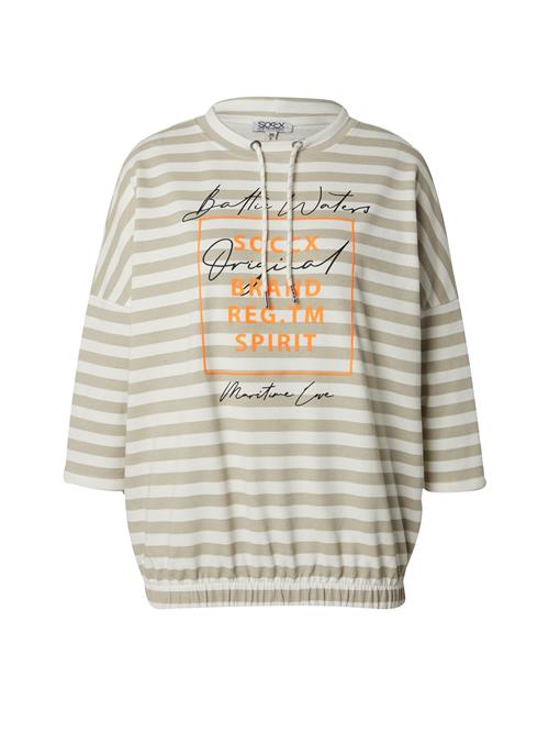 Soccx Sweatshirt  elfenben / mørkebeige / orange / sort