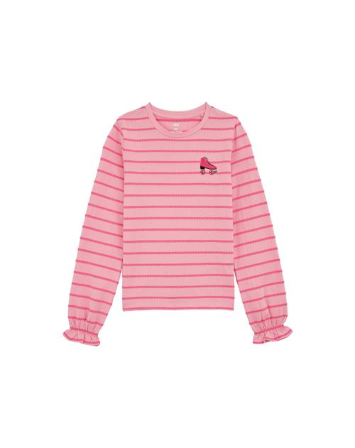 WE Fashion Bluser & t-shirts  lysegrå / pink / sort