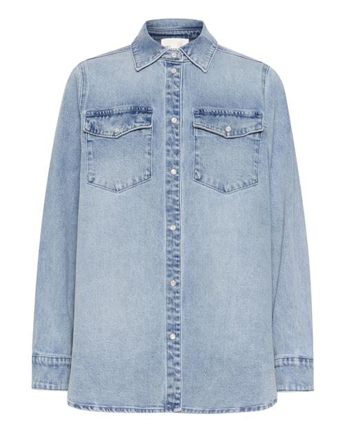 Se My Essential Wardrobe Overgangsjakke 'Dagmar'  blue denim ved About You