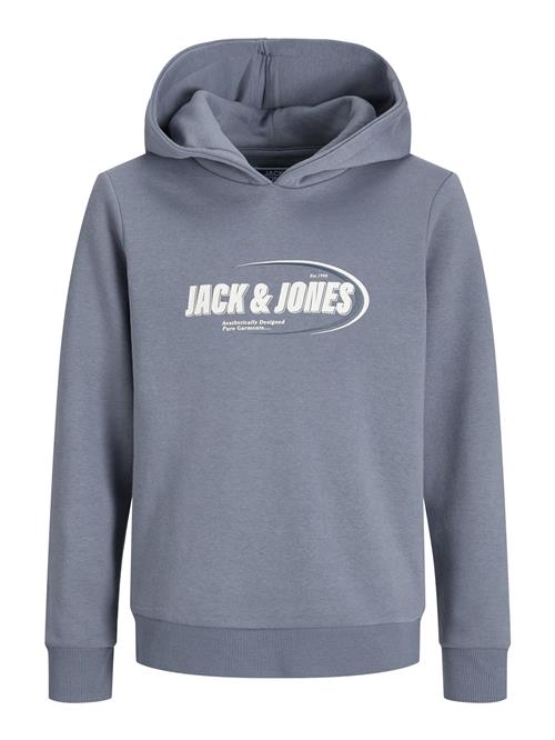 Se Jack & Jones Junior Sweatshirt  basalgrå / hvid ved About You