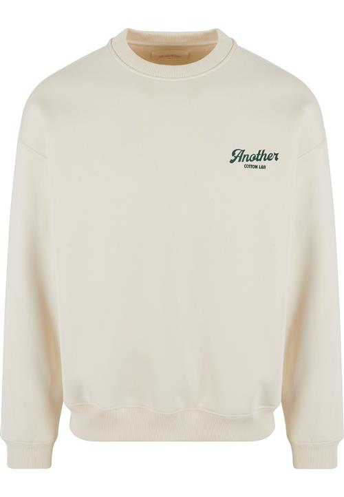 Another Cotton Lab Sweatshirt 'Sunday Driving'  creme / mørkegrøn