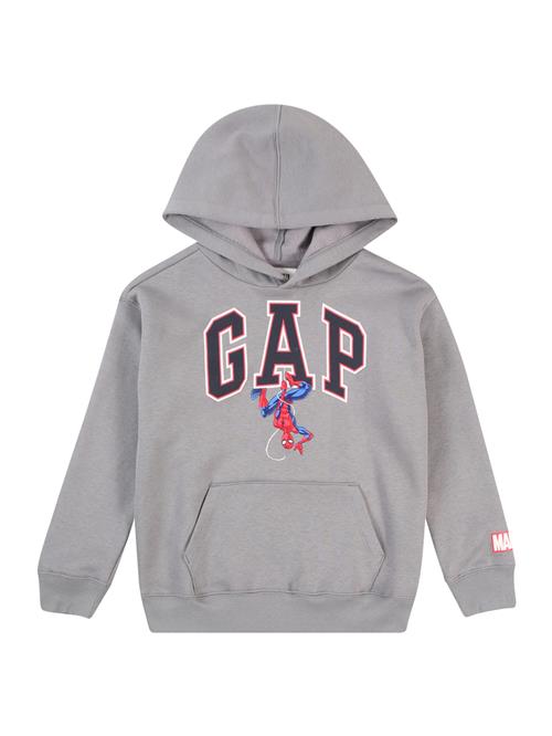 Se GAP Sweatshirt 'SPDRMAN'  grå / rød / sort / hvid ved About You