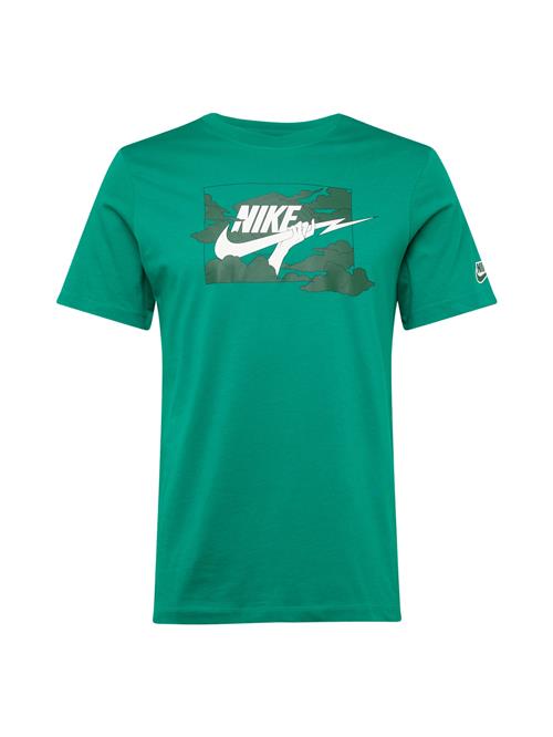 Nike Sportswear Bluser & t-shirts 'CLUB'  gran / mørkegrøn / hvid