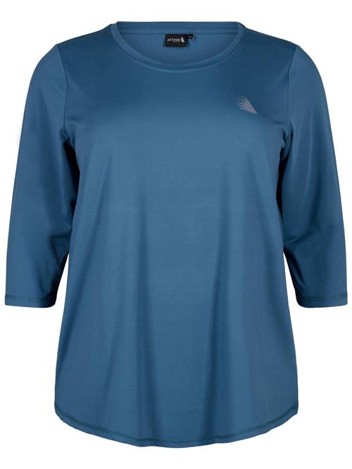 Active by Zizzi Funktionsbluse 'ABASIC ONE'  petroleum
