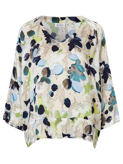 Masai Bluse 'Benika'  blandingsfarvet / hvid