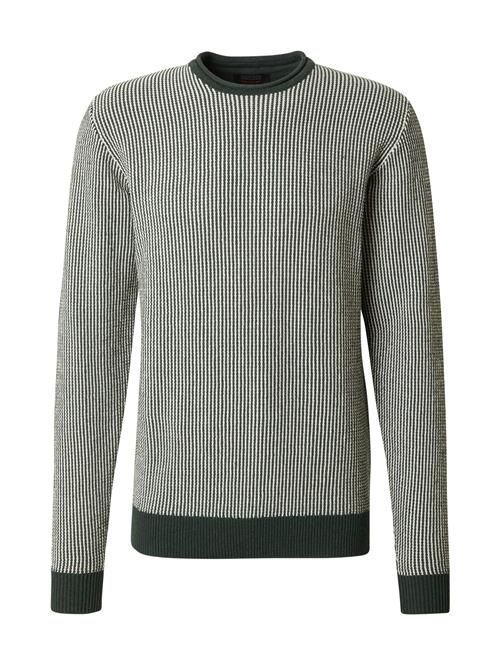 INDICODE JEANS Pullover 'League'  gran / hvid